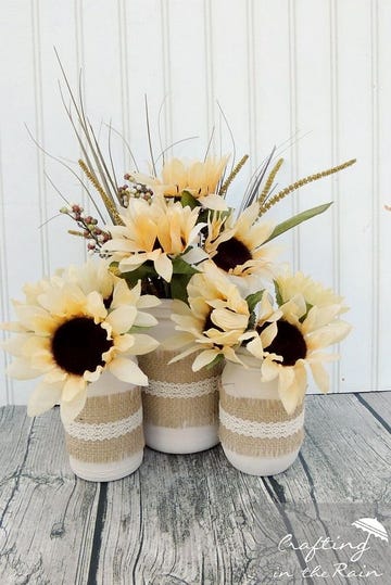 diy tarros cristal manualidad floreros