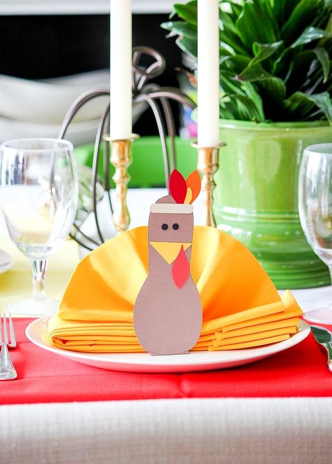 diy thanksgiving place cards turkey napkin