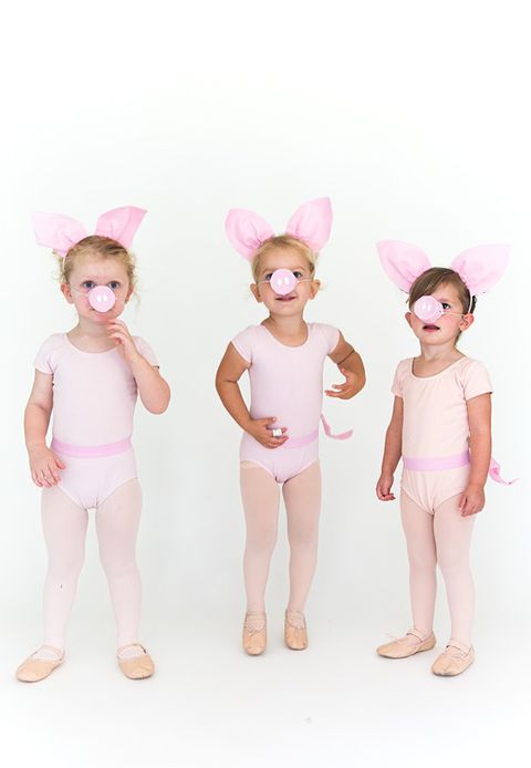 three little pig sister halloween costumes