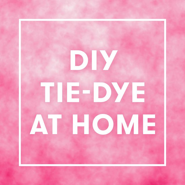 diy tie dye at home