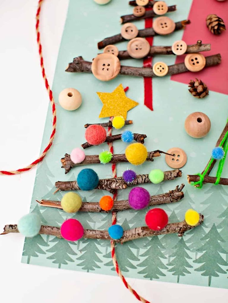 How To Make Mini Christmas Tree Decorations – Mini Twig Christmas Tree