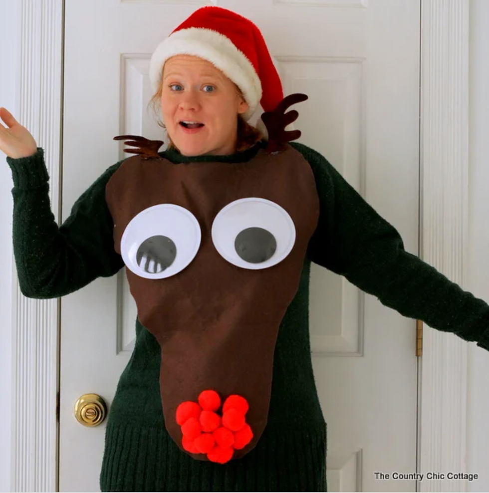 Funny homemade ugly hot sale christmas sweaters