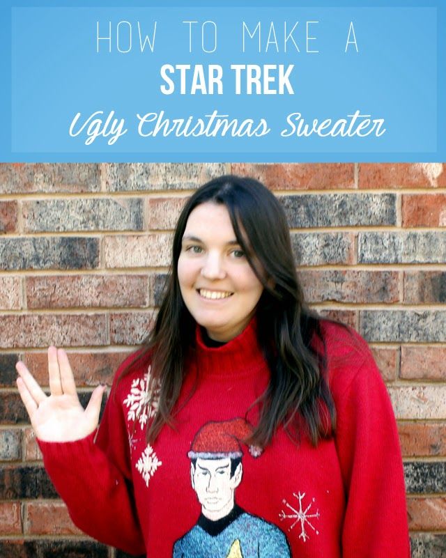 Star Trek Trek the Halls Christmas Jumper for Adults