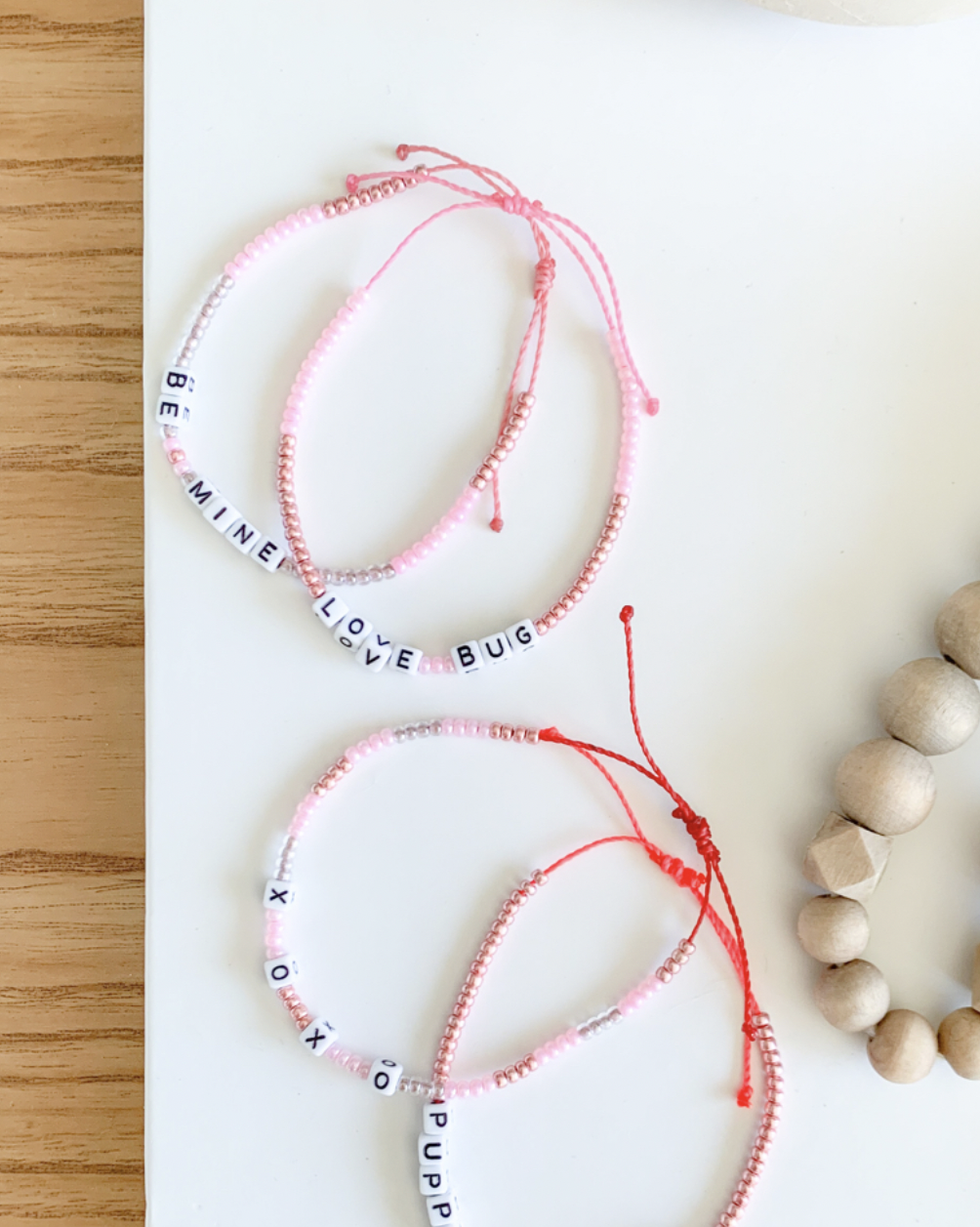 DIY Bracelet Kit, Valentines Bracelets, Valentines DIY Bracelet Kit for  Girls, Valentines Gift for Girls 