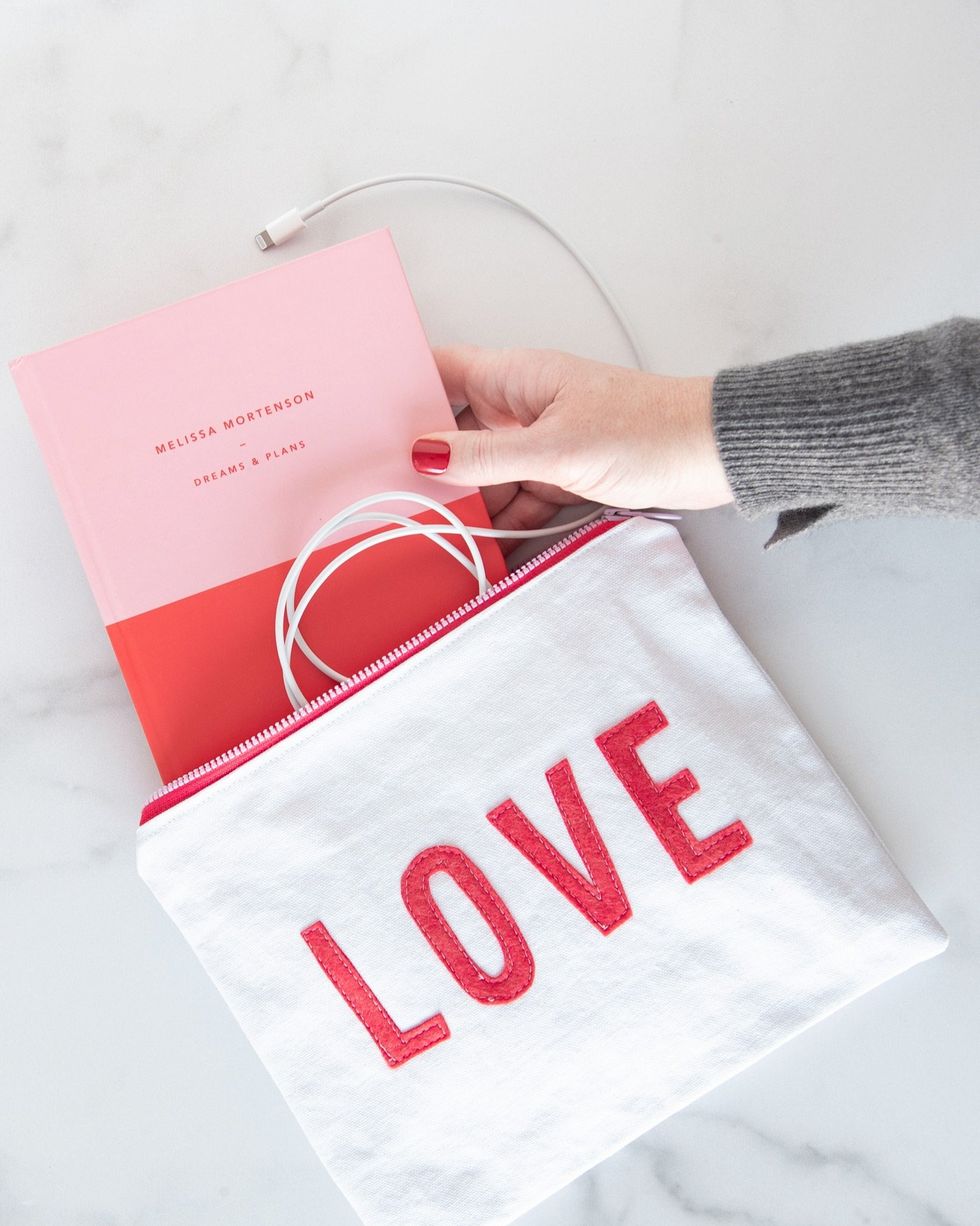 diy valentines day gifts canvas zip bags