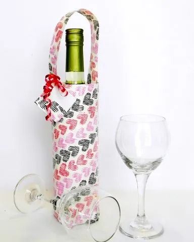diy valentines day gifts duct tape wine bag