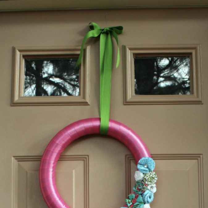 Easy Valentine's Day Ribbon Wreath - Canary Street Crafts
