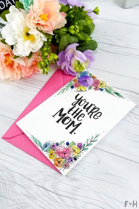 diy watercolor mother's day card diy mother's day cards