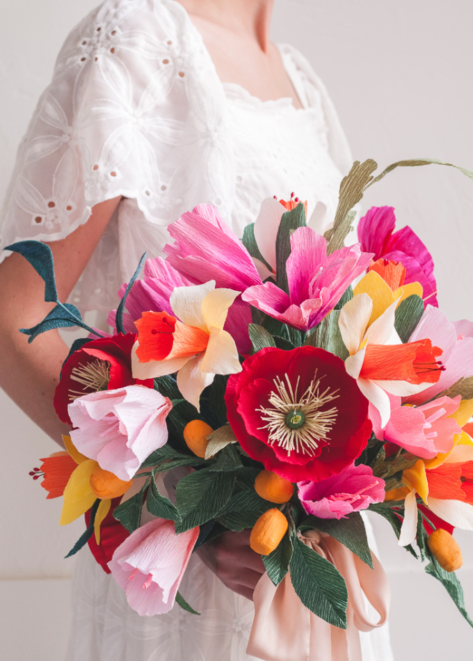 diy wedding decorations cinco de mayo paper bouquet
