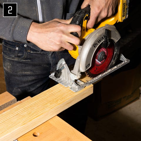 2 steps for making a diy workbench
