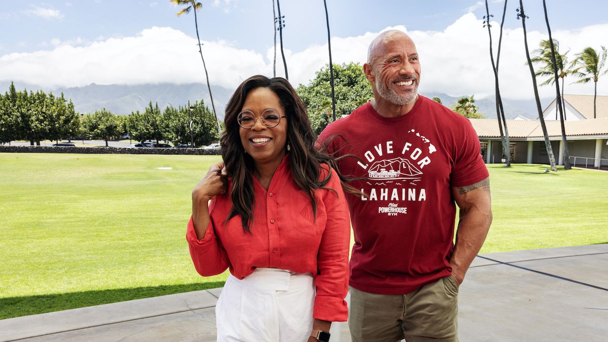 preview for Oprah and Dwayne Johnson Launch the People's Fund of Maui
