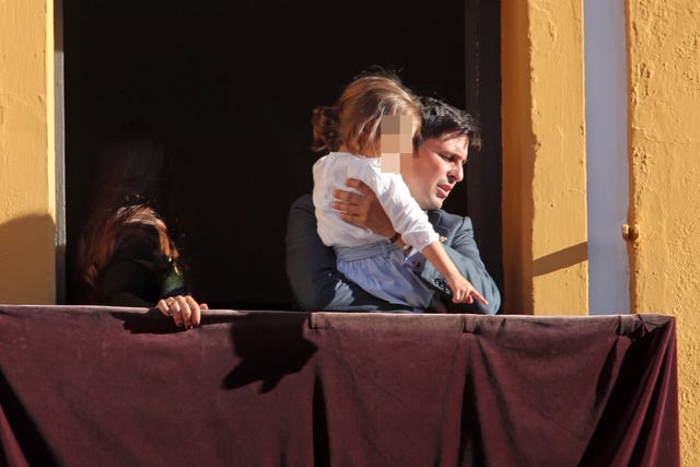 Fran Rivera y su hija Carmen en Sevilla