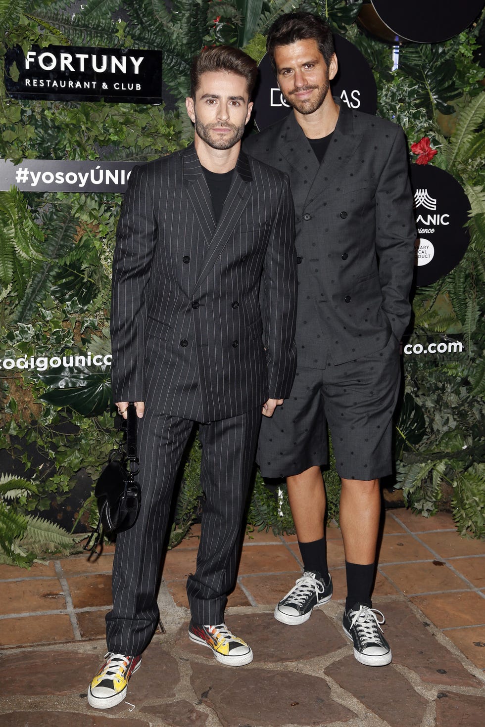 Pelayo Díaz y Andy McDougall en los premios Hombre Único