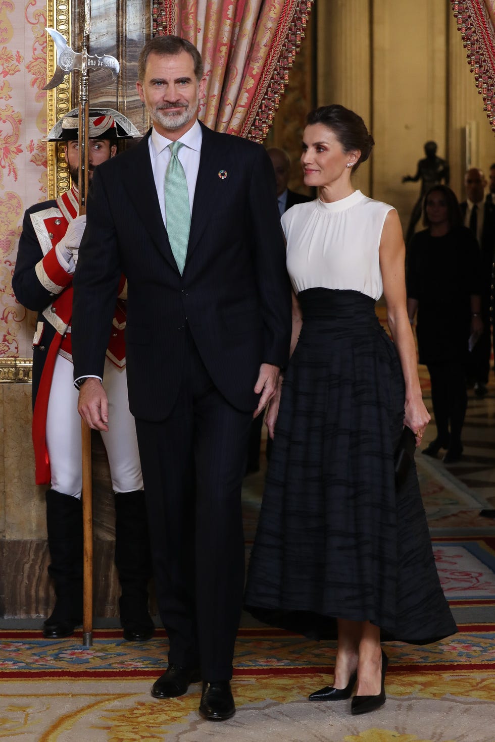 Letizia vestida de la marca low cost H&M