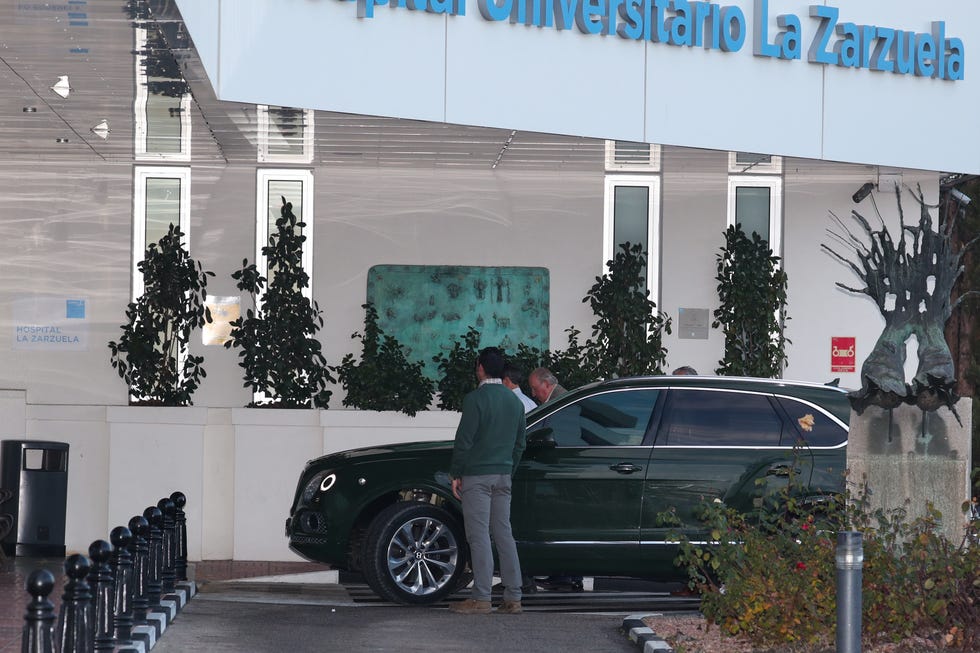 El Rey Juan Carlos y la Infanta Elena visitan a Simoneta Gómez-Acebo en su ingreso hospitalario