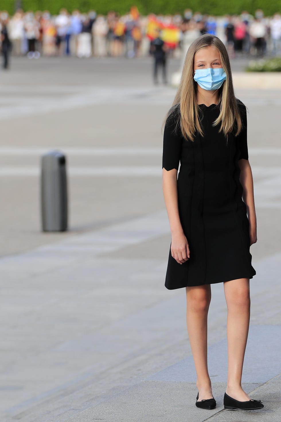 leonor, de cuerpo entero, en el funeral por las víctimas del coronavirus en madrid el 6 de julio de 2020