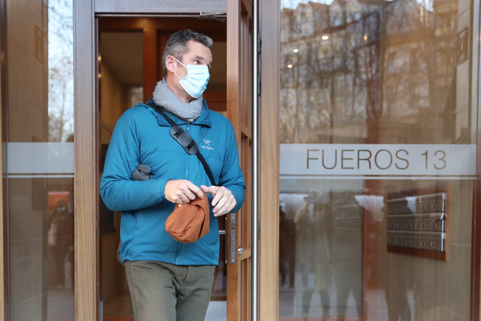iñaki urdangarin in vitoria on january 27, 2022