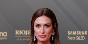 model nieves alvarez at photocall for the 36th annual goya film awards in valencia on saturday 12 february, 2022