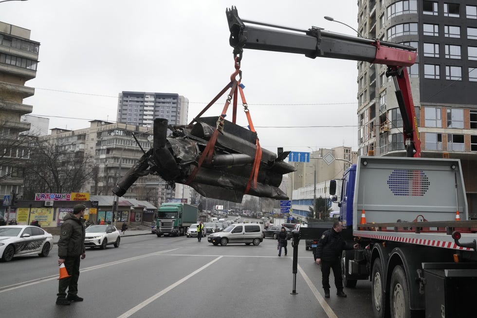 misil en las calles de kiev ucrania