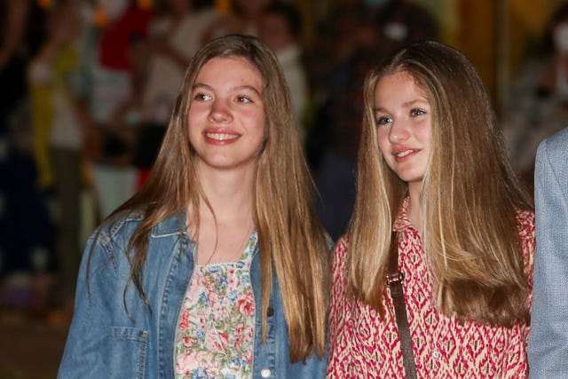 leonor y sofia de borbón en el teatro