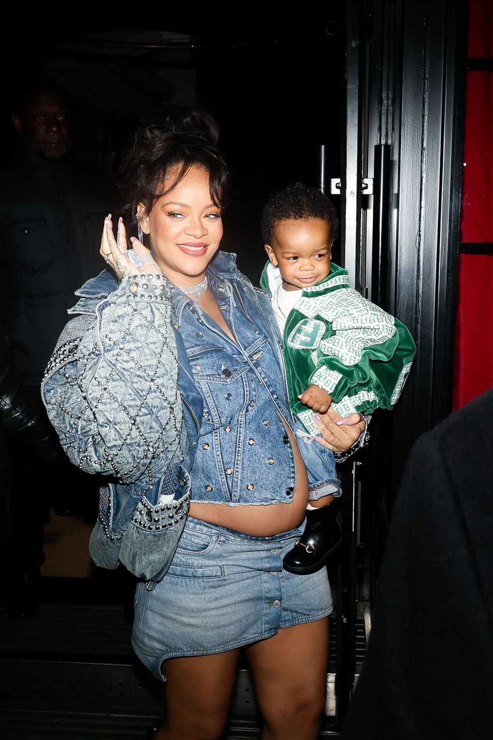 singer rihanna and son in paris
