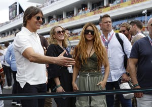 tom cruise y shakira en la fórmula 1