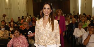 actress elena furiase during inauguration of si me quereis, venirse exhibition in madrid 28 september 2023