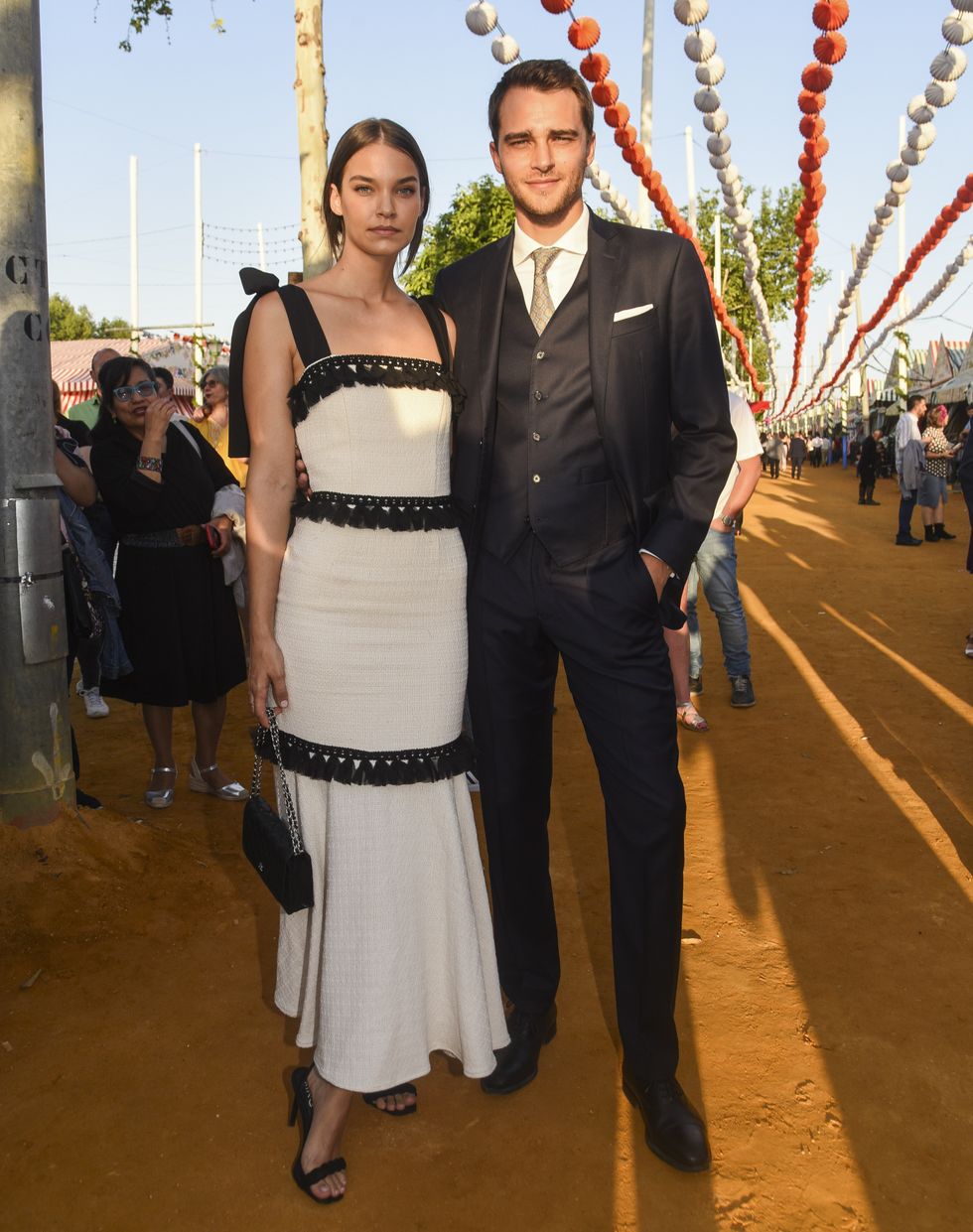 pepe barroso jr and gara arias during ines domeneq's fashion show in seville april 13 2024