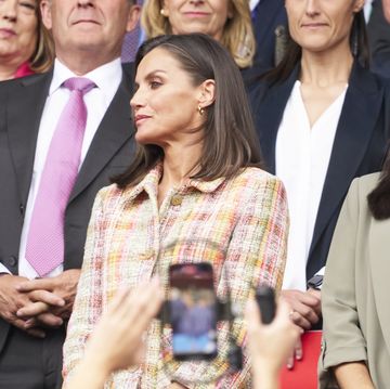 queen letizia queen letizia of spain graces la romareda stadium in zaragoza to witness the spanish queen's cup final match between fc barcelona and real sociedad, showcasing her support for national sports pictured queen letizia ref spl10829189 180524 non exclusive picture by jack abuinzuma press wire  splashnewscom splash news and pictures use child pixelated images or footage if your territory requires it usa 310 525 5808 uk 020 8126 1009 eamteamshutterstockcom world rights, no argentina rights, no belgium rights, no china rights, no czechia rights, no finland rights, no france rights, no hungary rights, no japan rights, no mexico rights, no netherlands rights, no norway rights, no peru rights, no portugal rights, no slovenia rights, no sweden rights, no taiwan rights, no united kingdom rights  local caption  