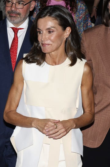 spanish queen letizia during solo de ciencia awards in madrid on tuesday, 28 may 2024