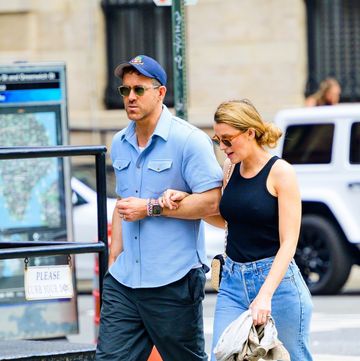 actors blake lively and ryan reynolds in new york city, ny, usa