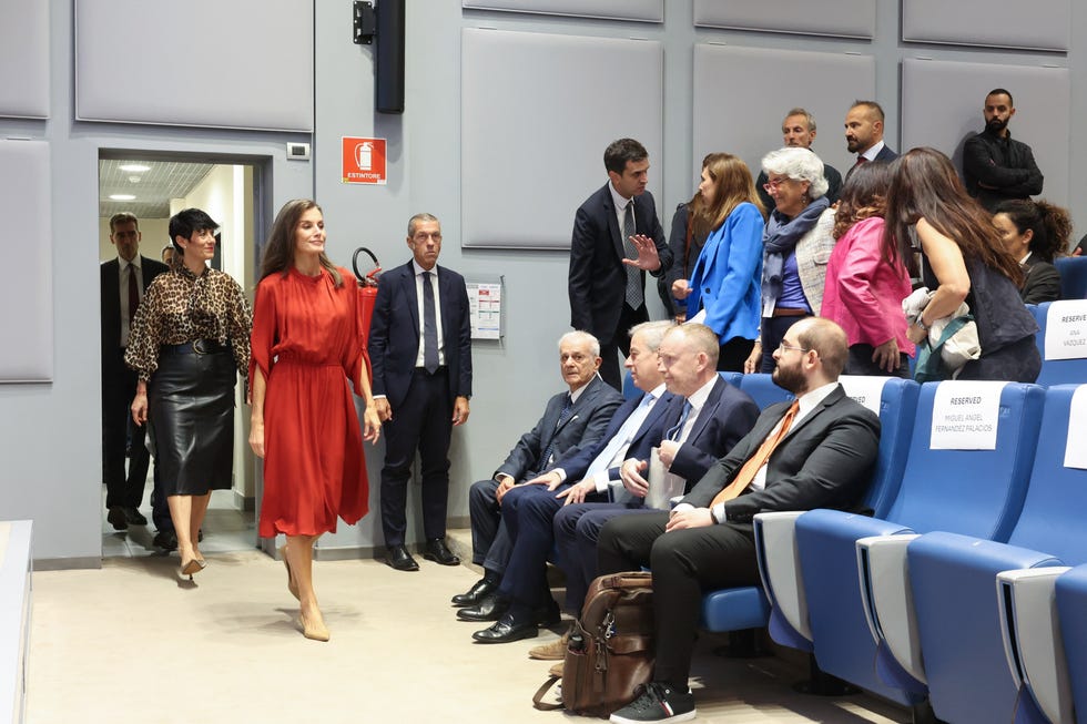 letizia en un acto en milan