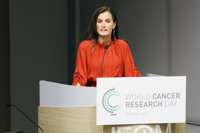 letizia en un acto en milan
