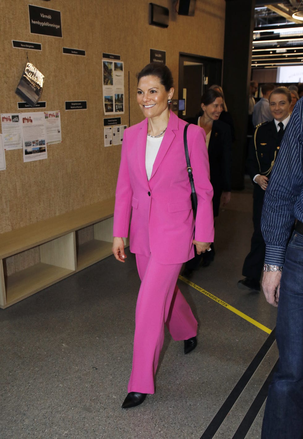 crown princess victoria during the inauguration of the porcelain factory, varmdo culture house, in gustavsberg on march 31 2025.