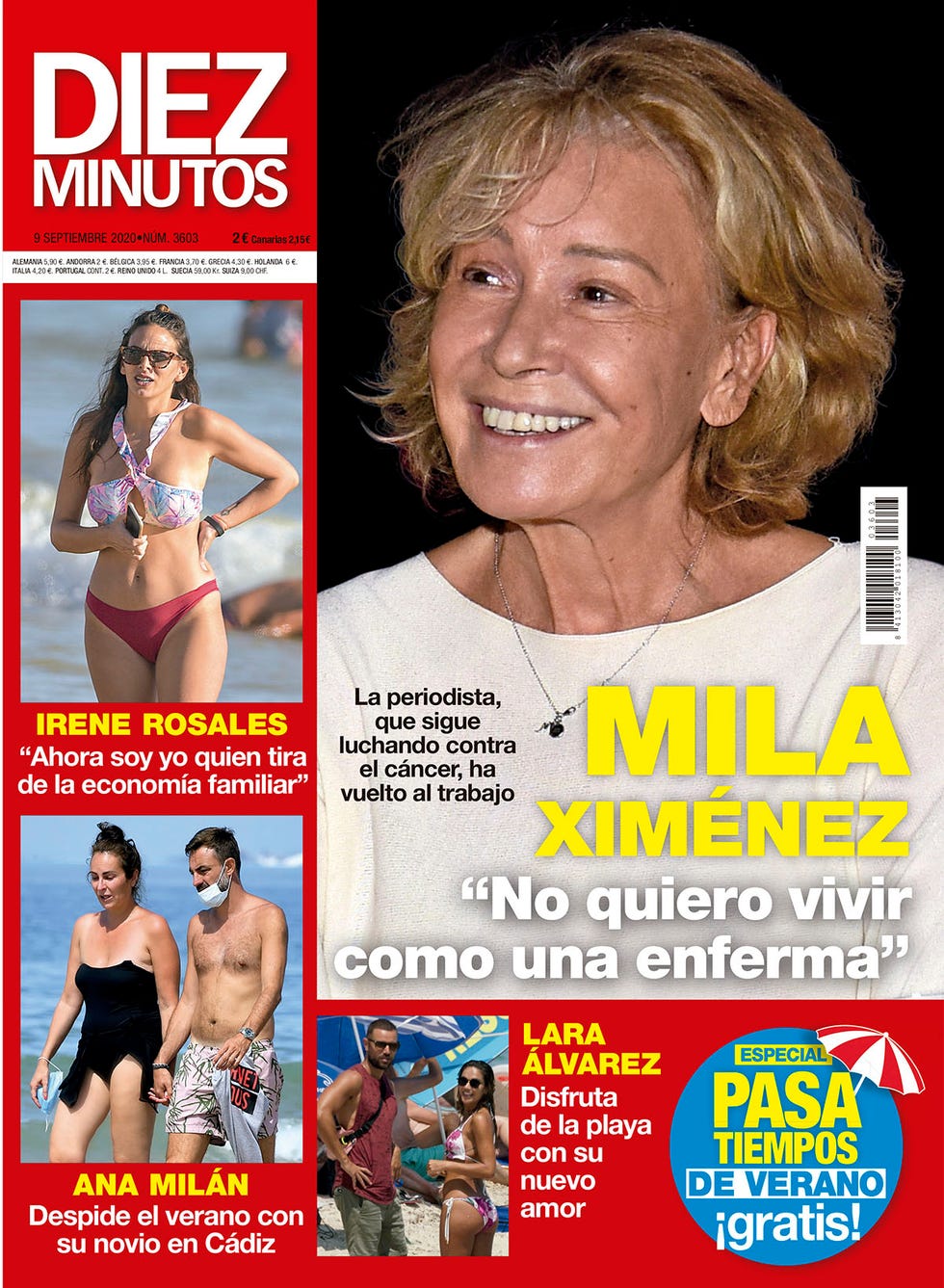 mila ximénez protagoniza la portada del diez minutos 3603