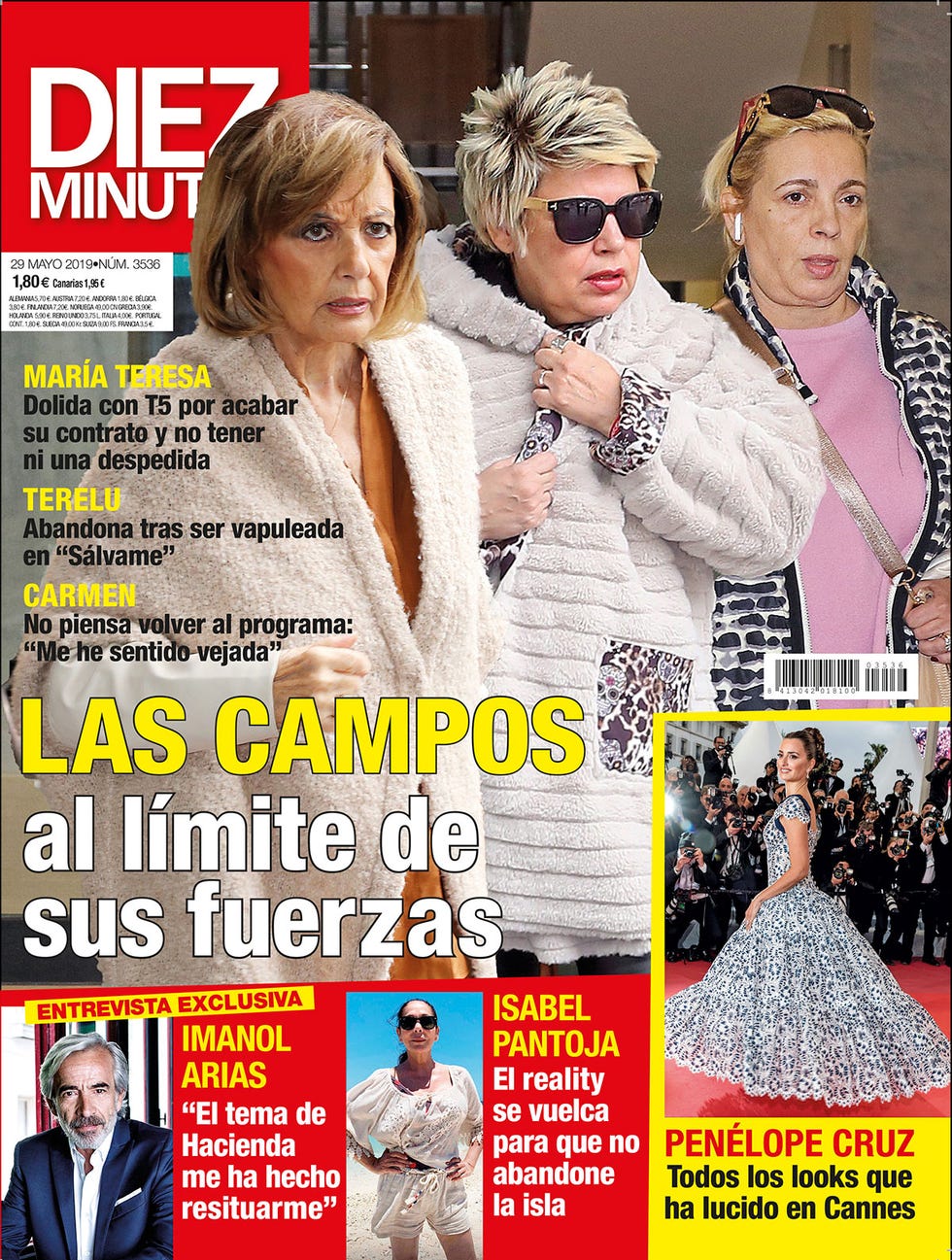 Portada Diez Minutos 3536 Las Campos, al límite de sus fuerzas