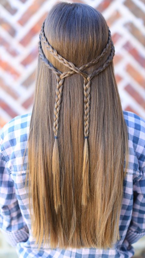 double braid tieback easy kids hairstyles