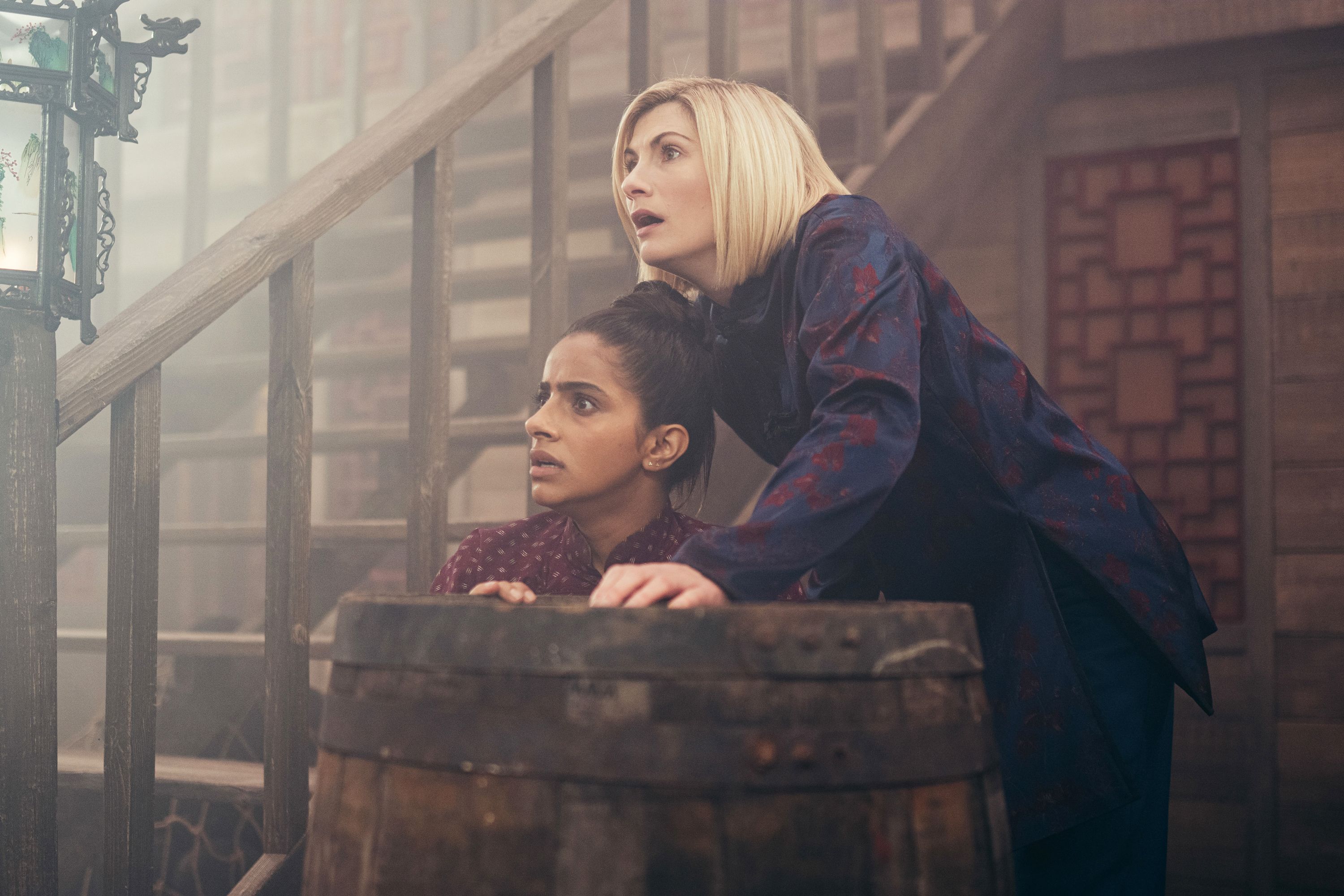 Jodie Whittaker and Mandip Gill make Doctor Who return