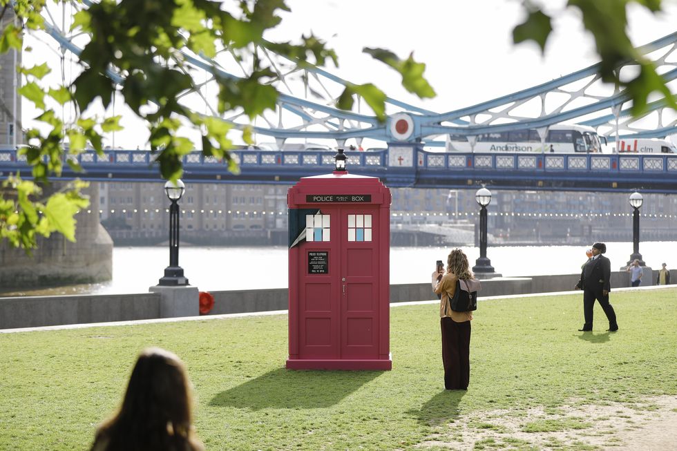 Doctor Who celebrates Barbie with pink TARDIS