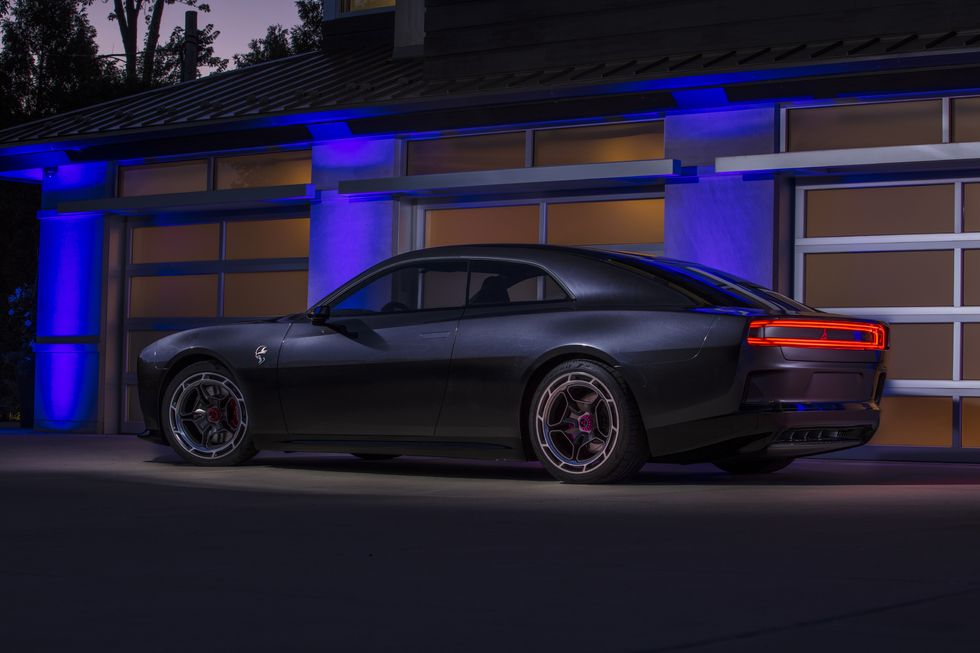 the future of electrified muscle dodge charger daytona srt concept