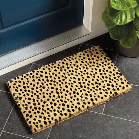 leopard print doormat