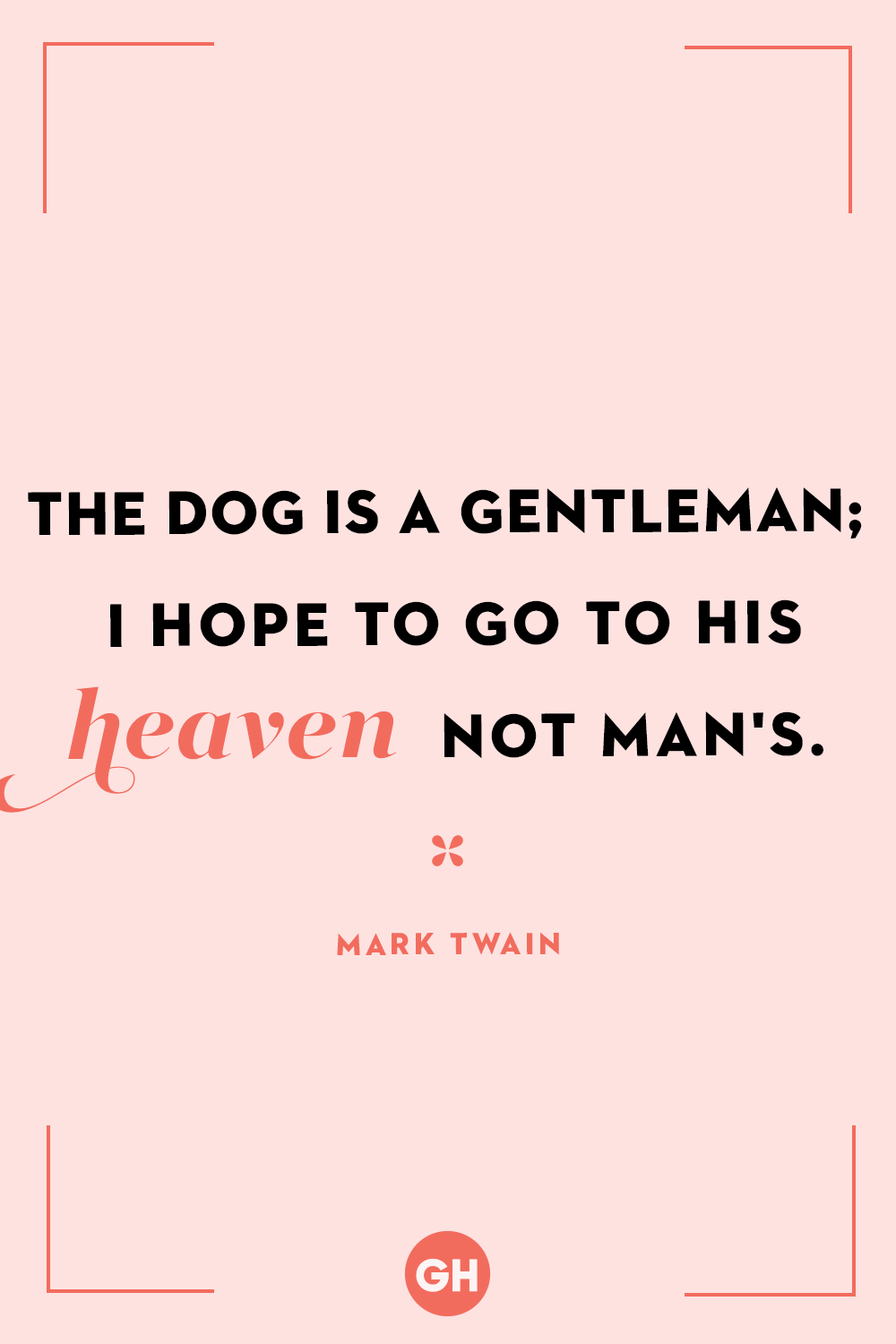 what did mark twain say about dogs