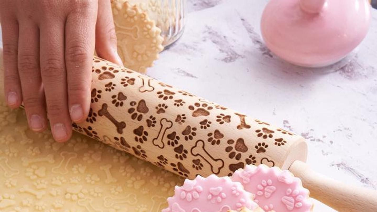 WINTER Embossing Rolling Pin