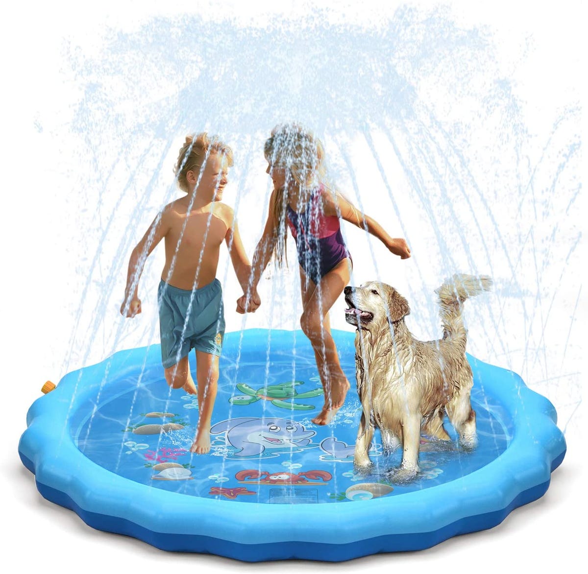 Splash Pad Sprinkler for Kids & Dogs - FUNBOY