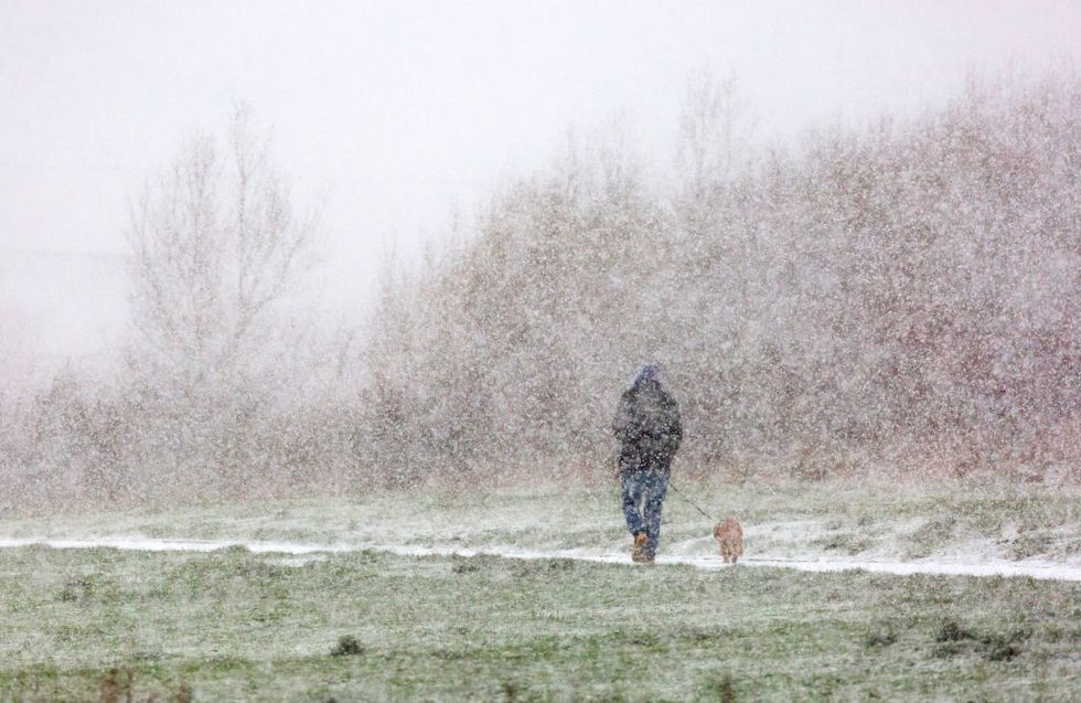 Snow Falls In The North East Of England