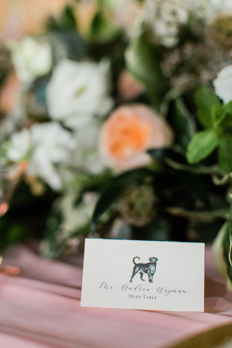 dog wedding ideas place cards