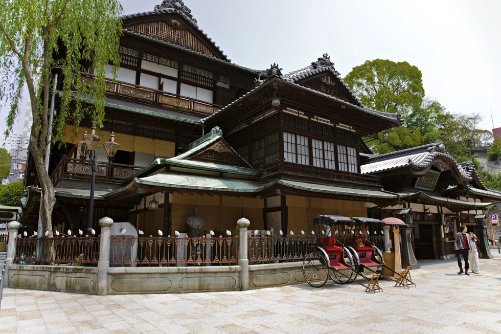 dogo onsen, said to be japan's oldest hot spring in the town