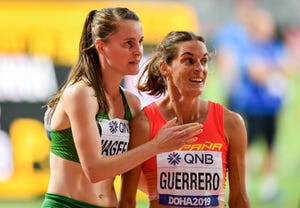 esther guerrero compite en los mundiales de atletismo de doha en el año 2019