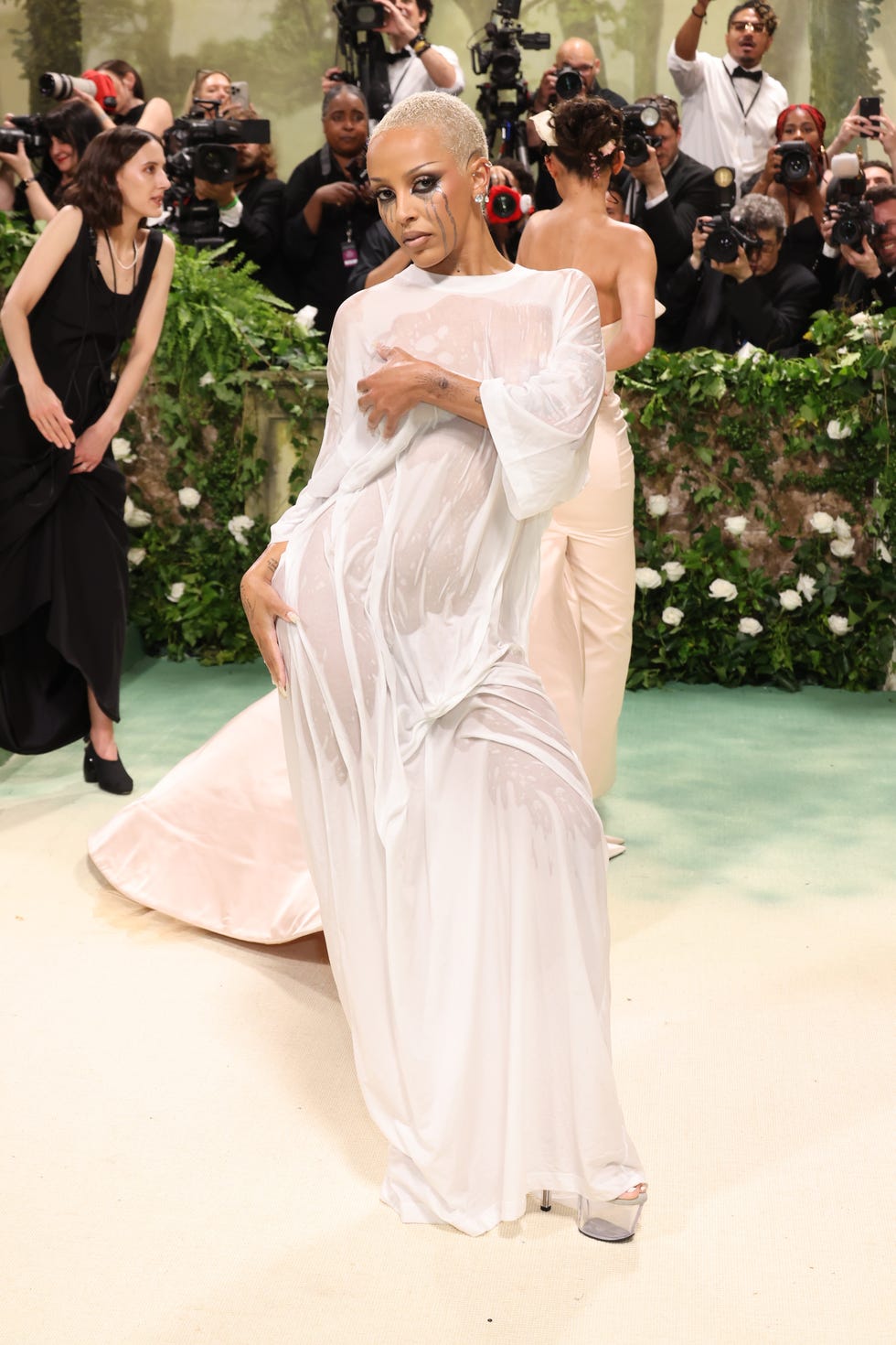 Doja Cat Wears Soaking Wet, See-Through Dress to 2024 Met Gala