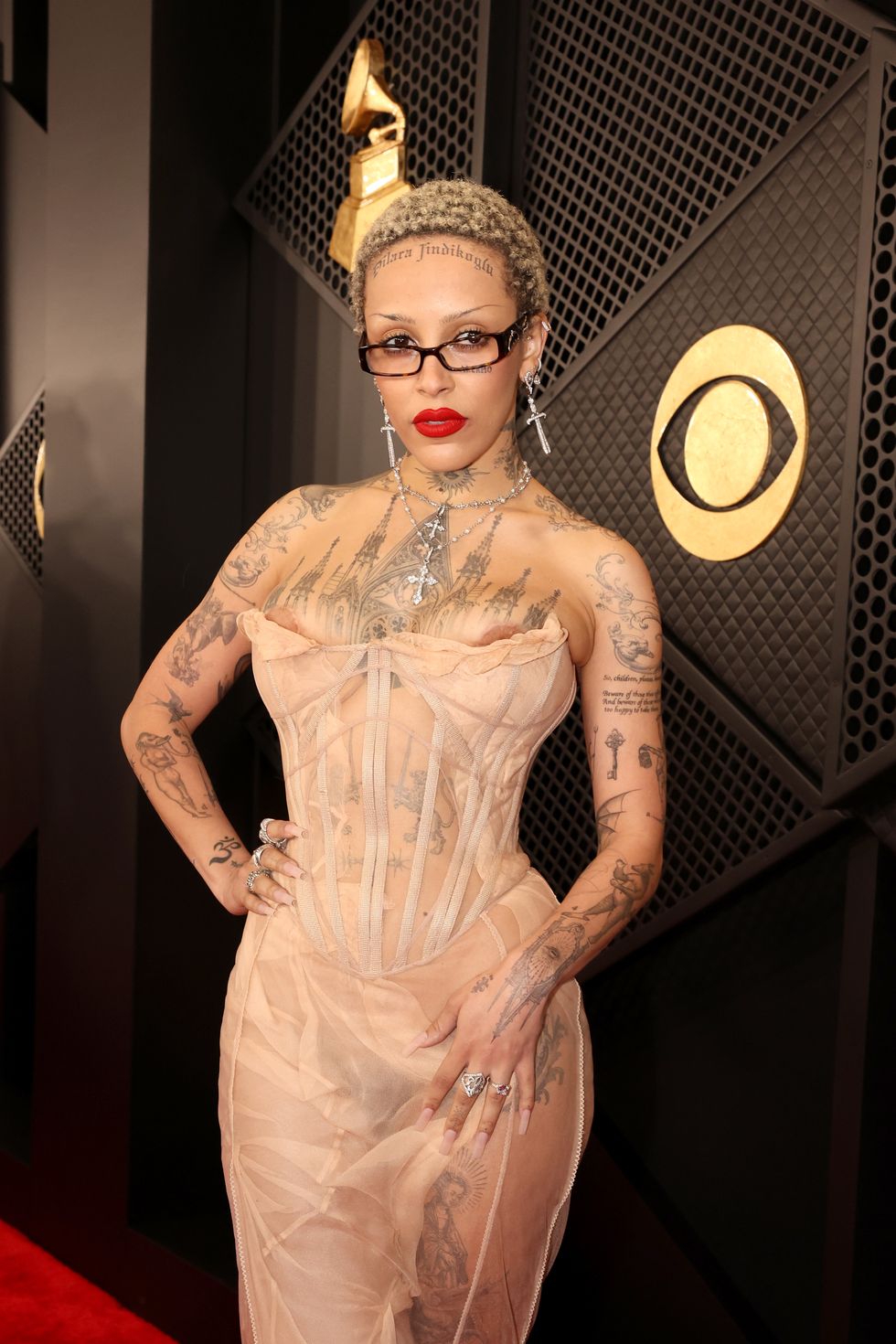 Doja Cat Frees the Nipple on the 2024 Grammys